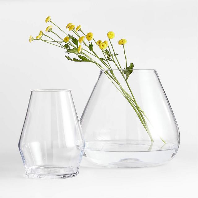 Laurel Clear Glass Vases