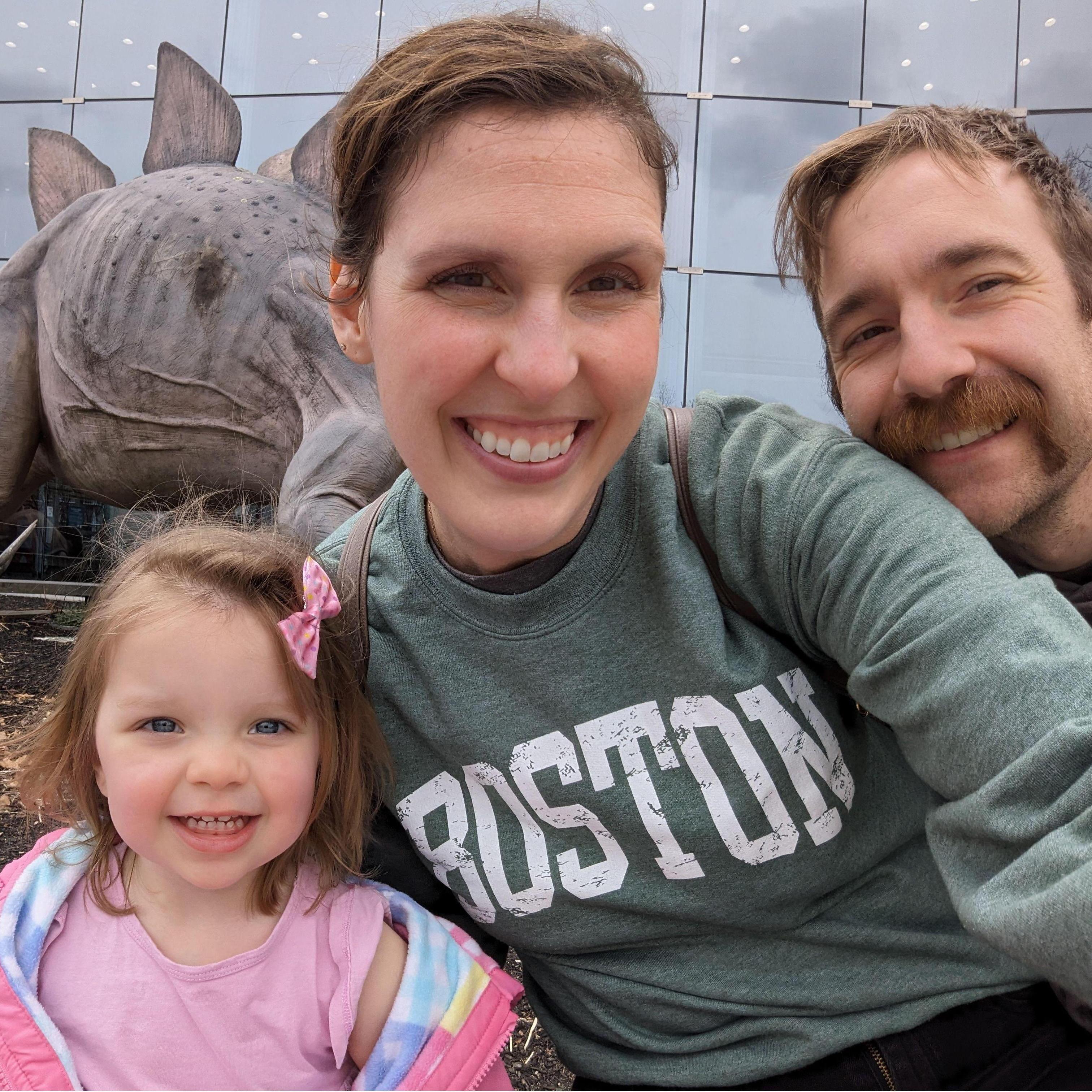 Having fun at the Ecotarium with Paisley!