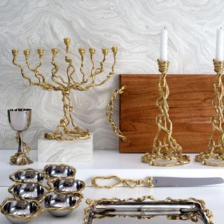 Wisteria Gold Menorah