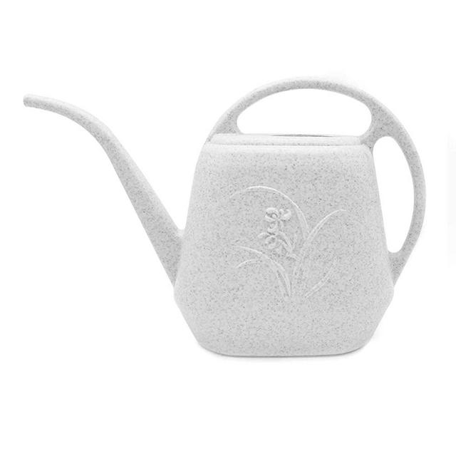 UFANME Watering Can-Plastic 1 Gallon,Gray White
