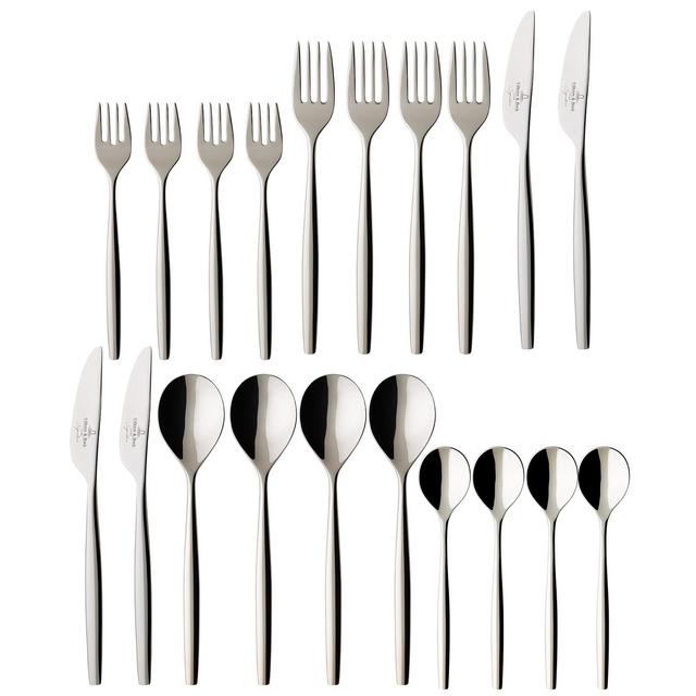 Villeroy & Boch Metro Chic Flatware Stainless Steel 20 Piece Set, Service For 4