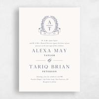 Beige Wedding Invitation - Hetherton Classic