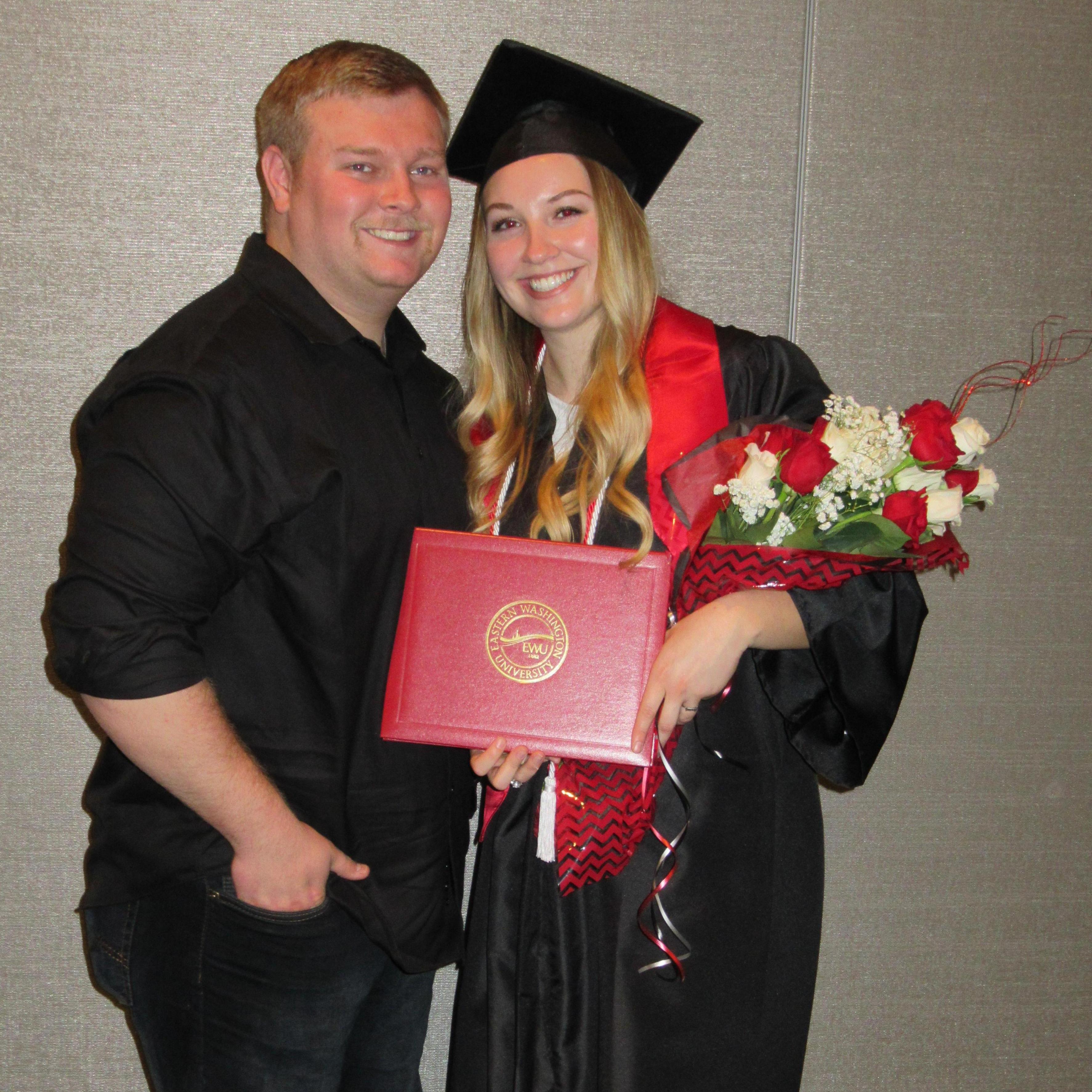 After Maddie received her Bachelors Degree