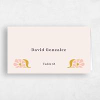 Beige Wedding Place Card - Bellefleur