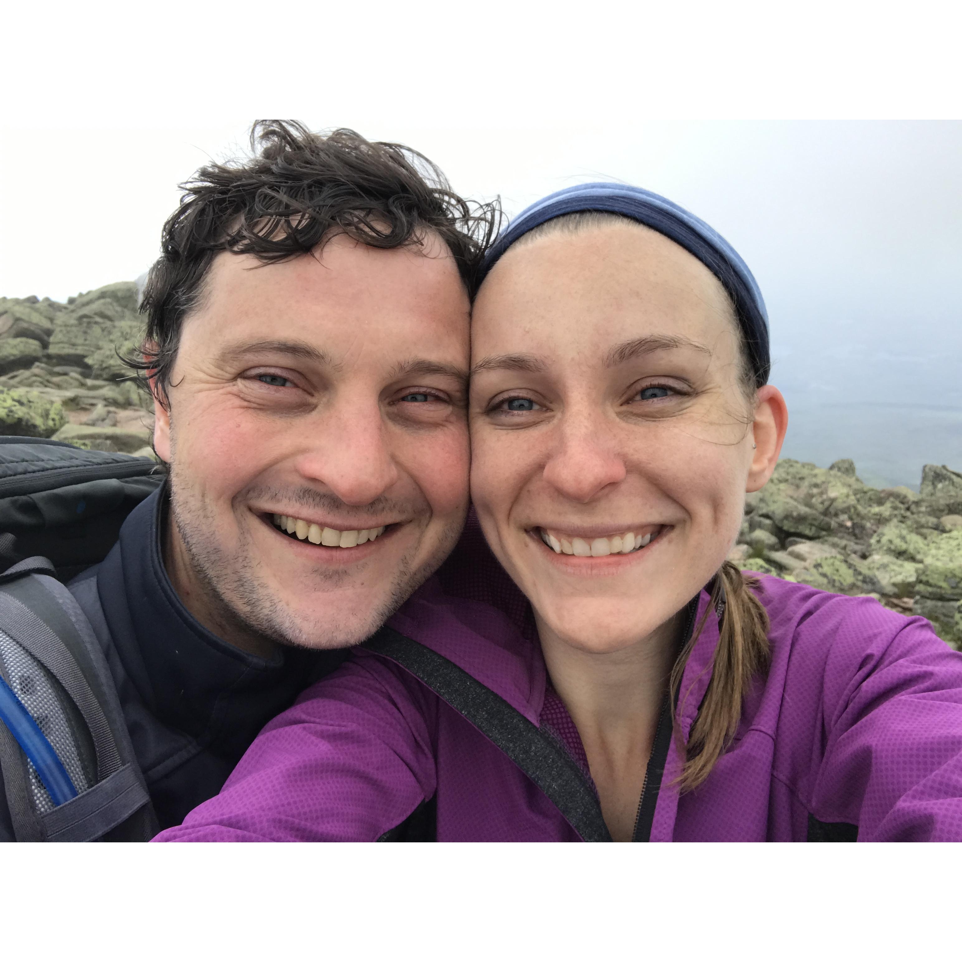Hiked to the top of of Mt. Katahdin - the highest peak in Maine!