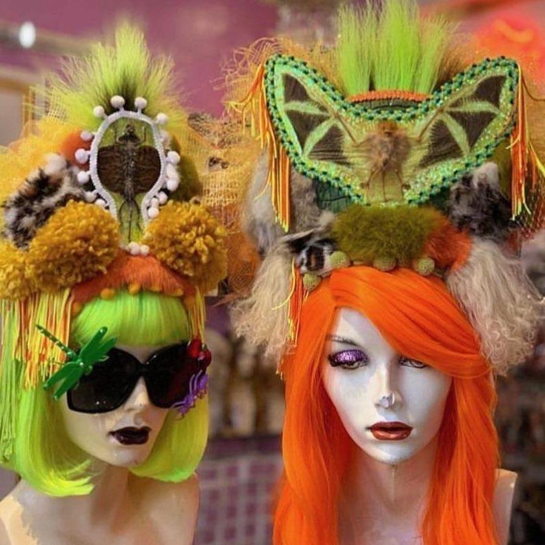 Want some extra snazz for your wedding look? email Amy and Ali at fondling.moonbeams@gmail.com to commission a custom made headdress!