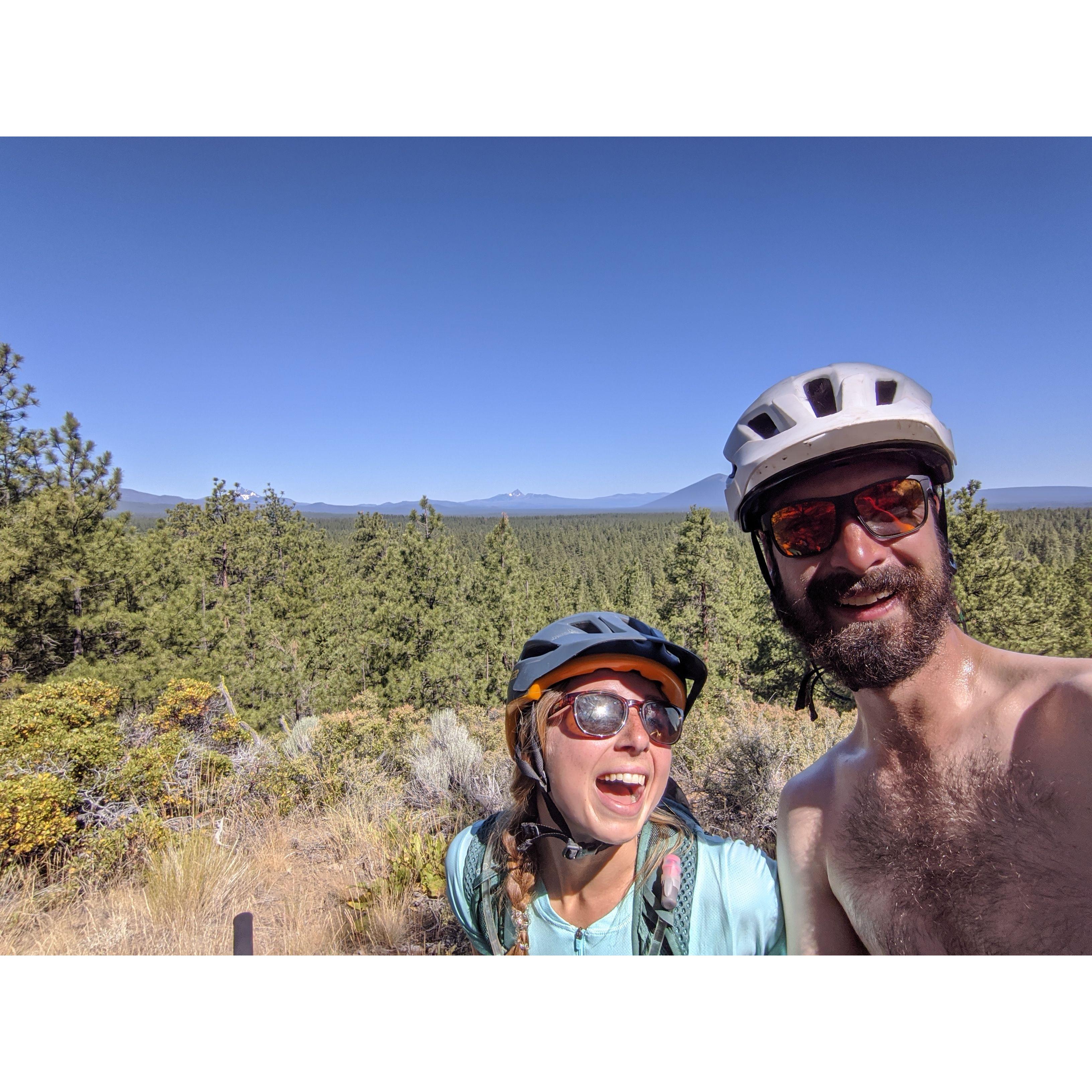 The middle of the Oregon Timber Trail- a month long bikepacking trip we did in 2020.