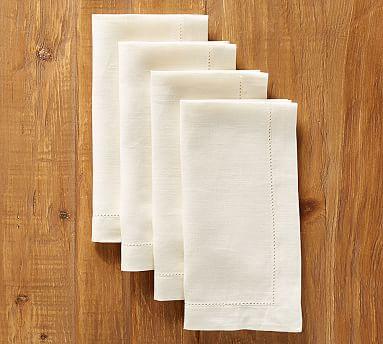 White PB Classic Napkin, Set of 4