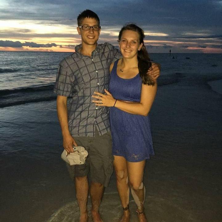 He asked and she said yes to the love of her life. Sunset proposal on Clearwater Beach, July 14, 2016