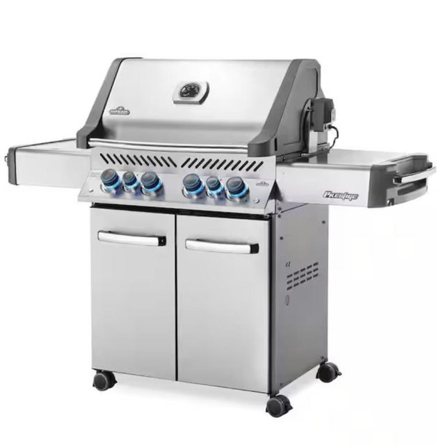 Napoleon Legacy Prestige 500 4-Burner Propane Gas Grill with Grill Cover