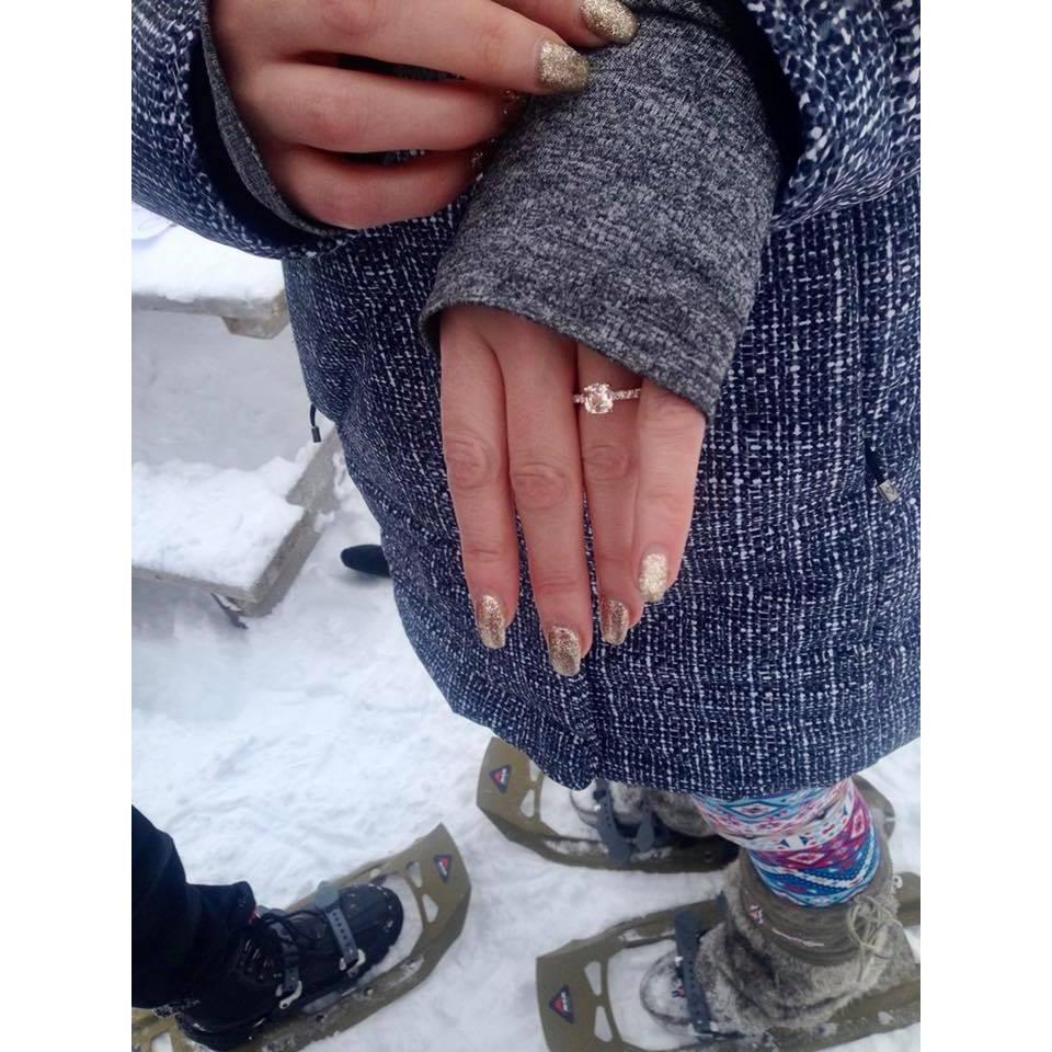 Lance had this beautiful ring designed and made for his bride!