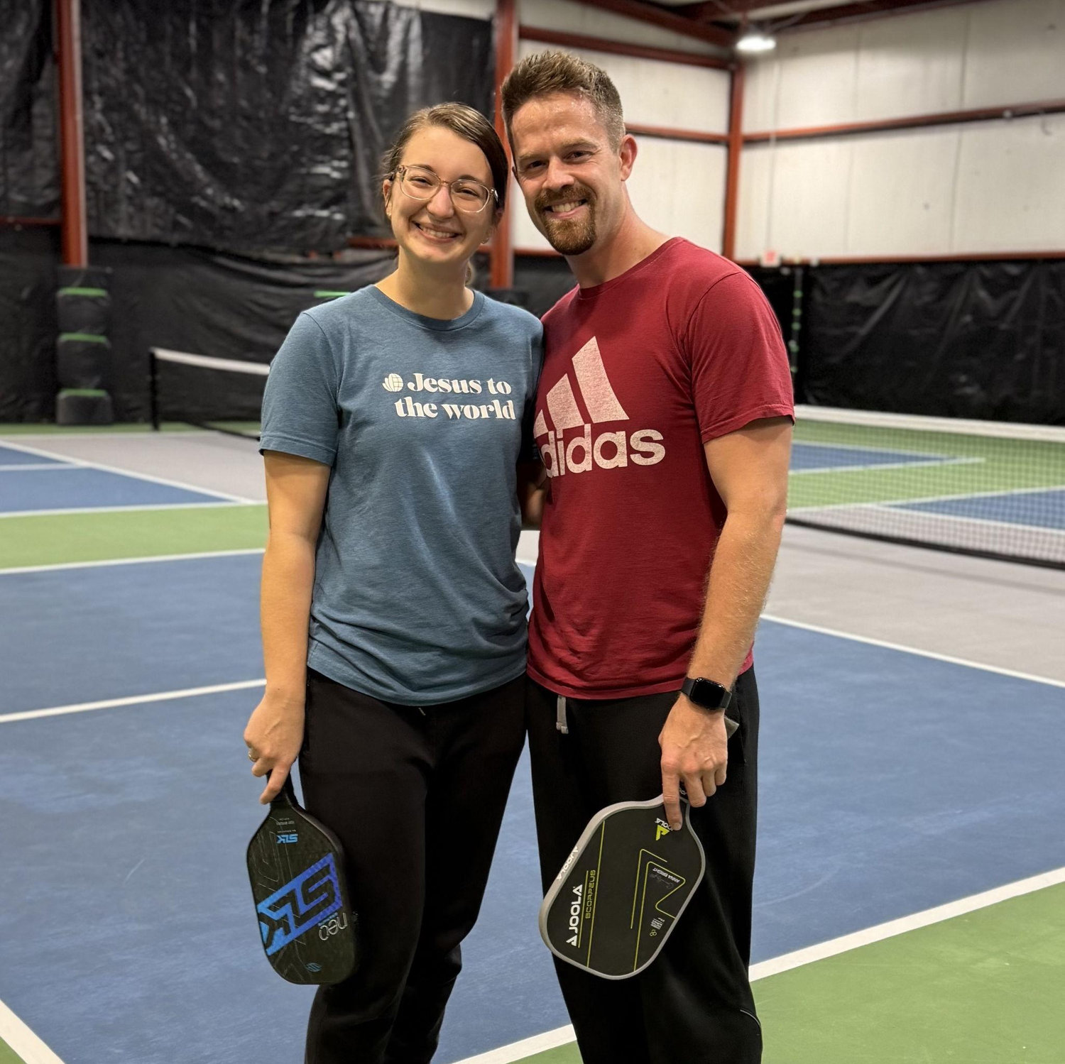 One of many pickleball games