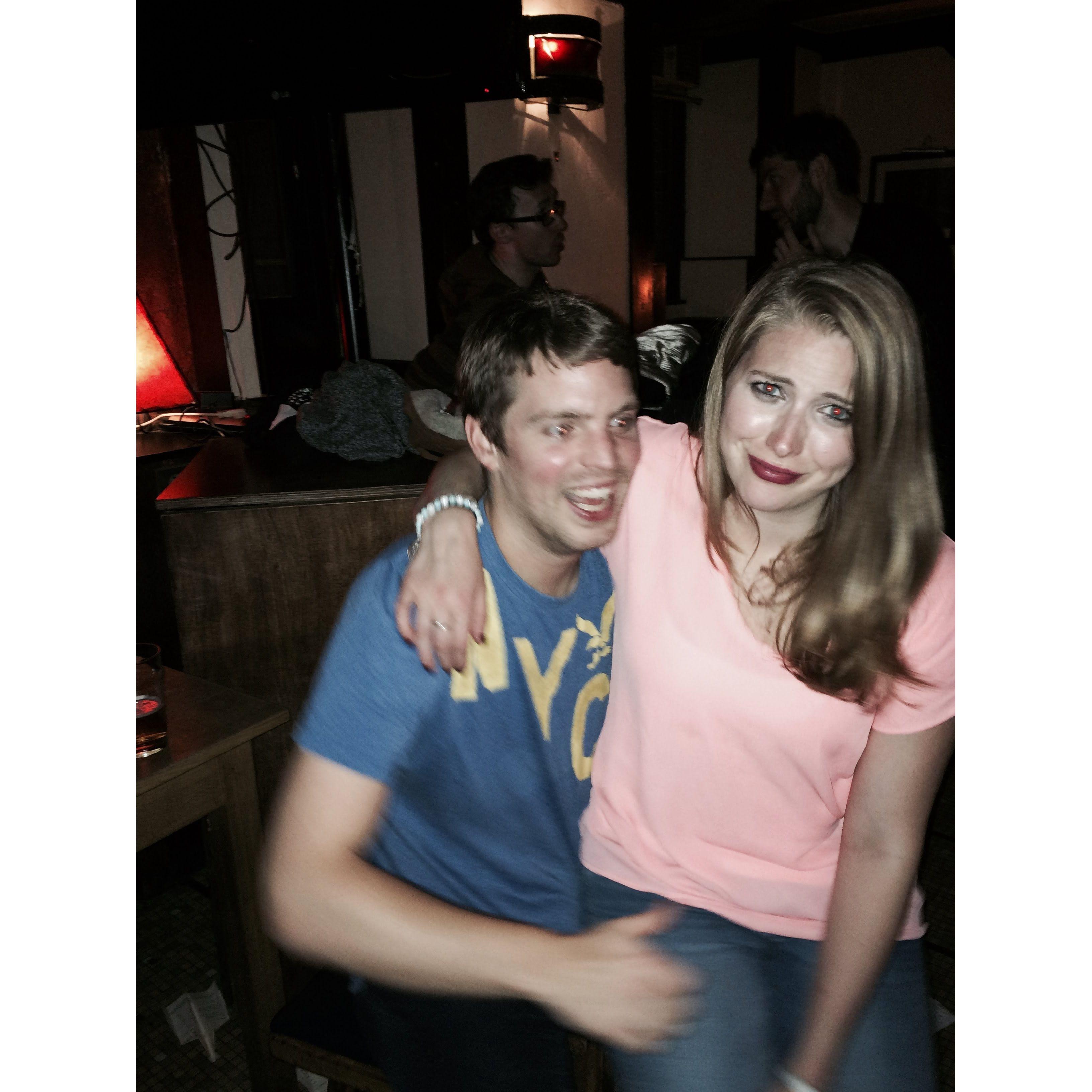A rare photo of us from the WOS beginning days