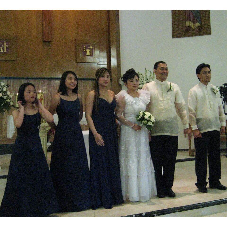 25th Silver Wedding Anniversary..with our 4 kids