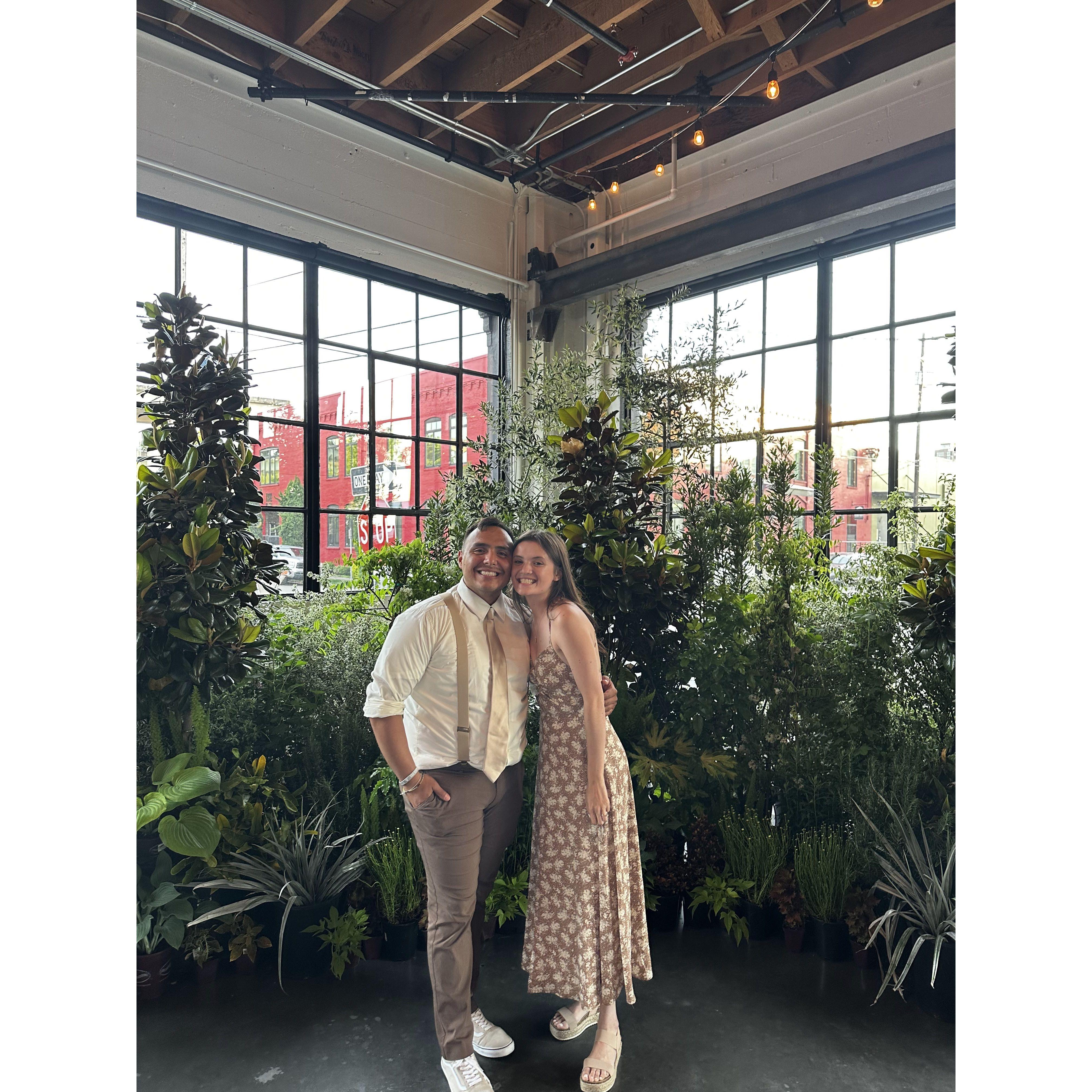 Alex was a groomsman in a friend's wedding recently!