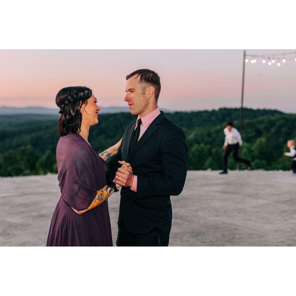 Dancing at a dear friend's wedding in Tennessee