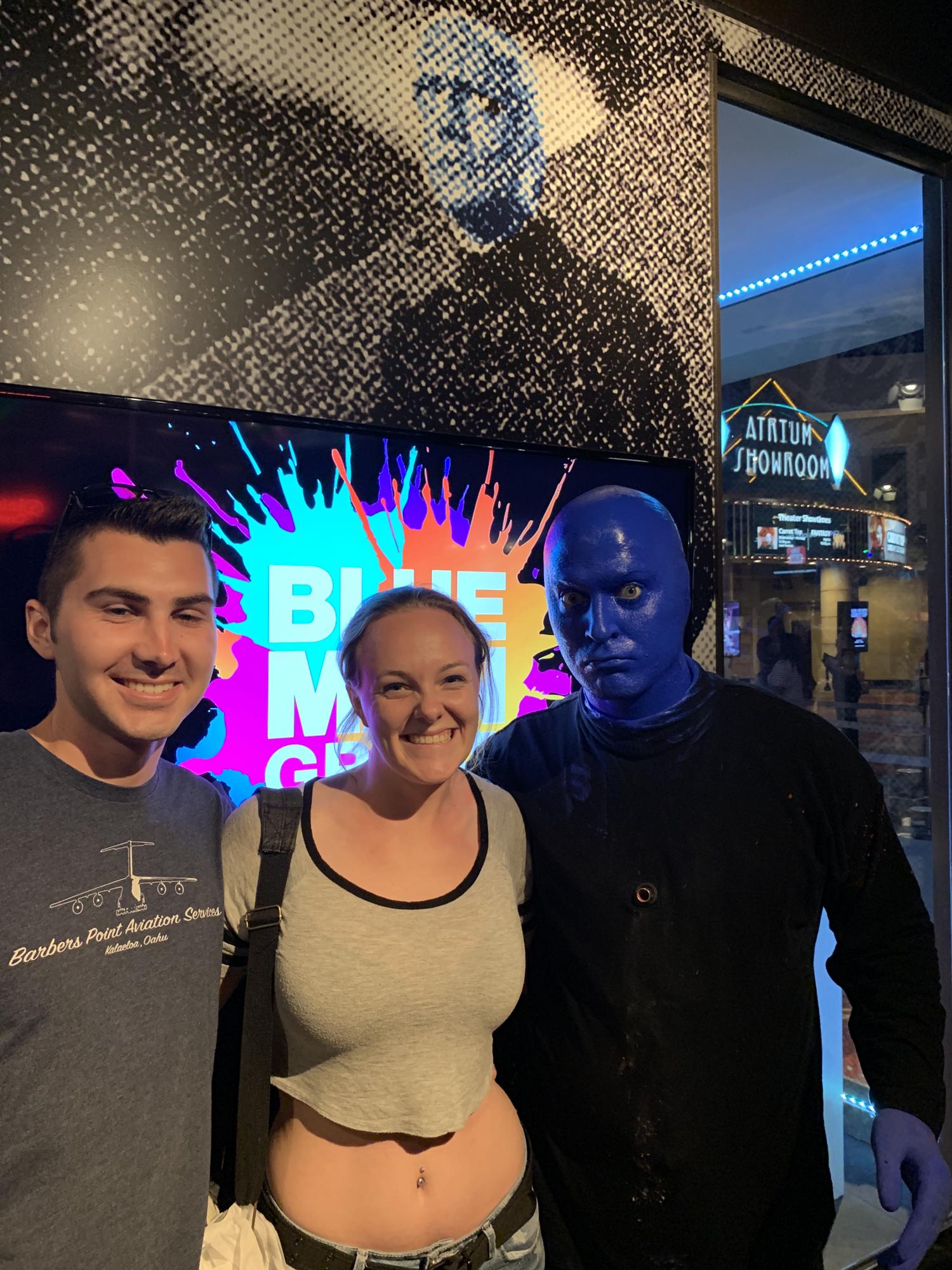 Blue Men group in Vegas!