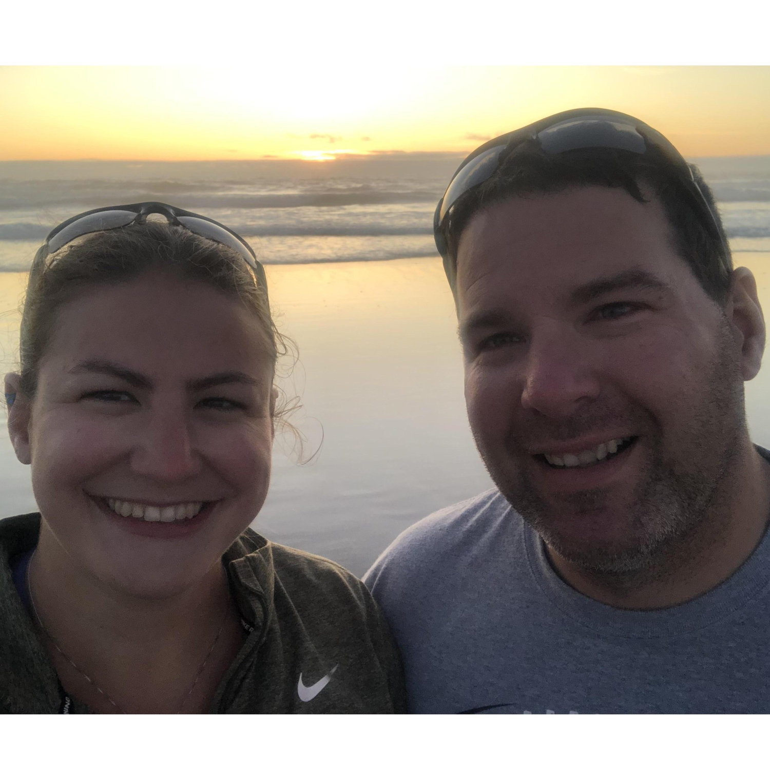 We love going to the beach to recharge and spend time together just doing nothing.