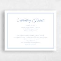 Blue Wedding Enclosure - Newport Landscape Letterpress