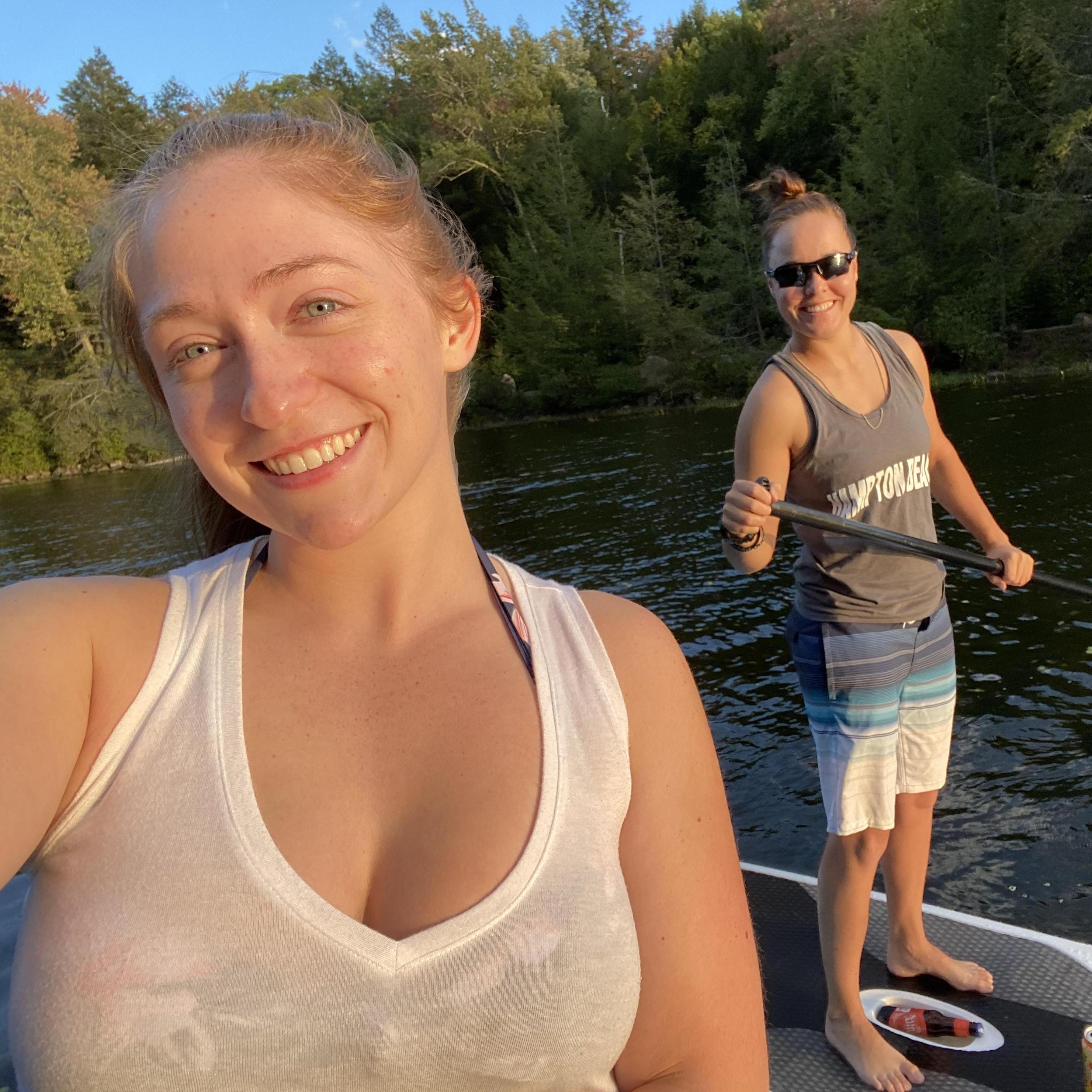 First time using our new paddle boards!
