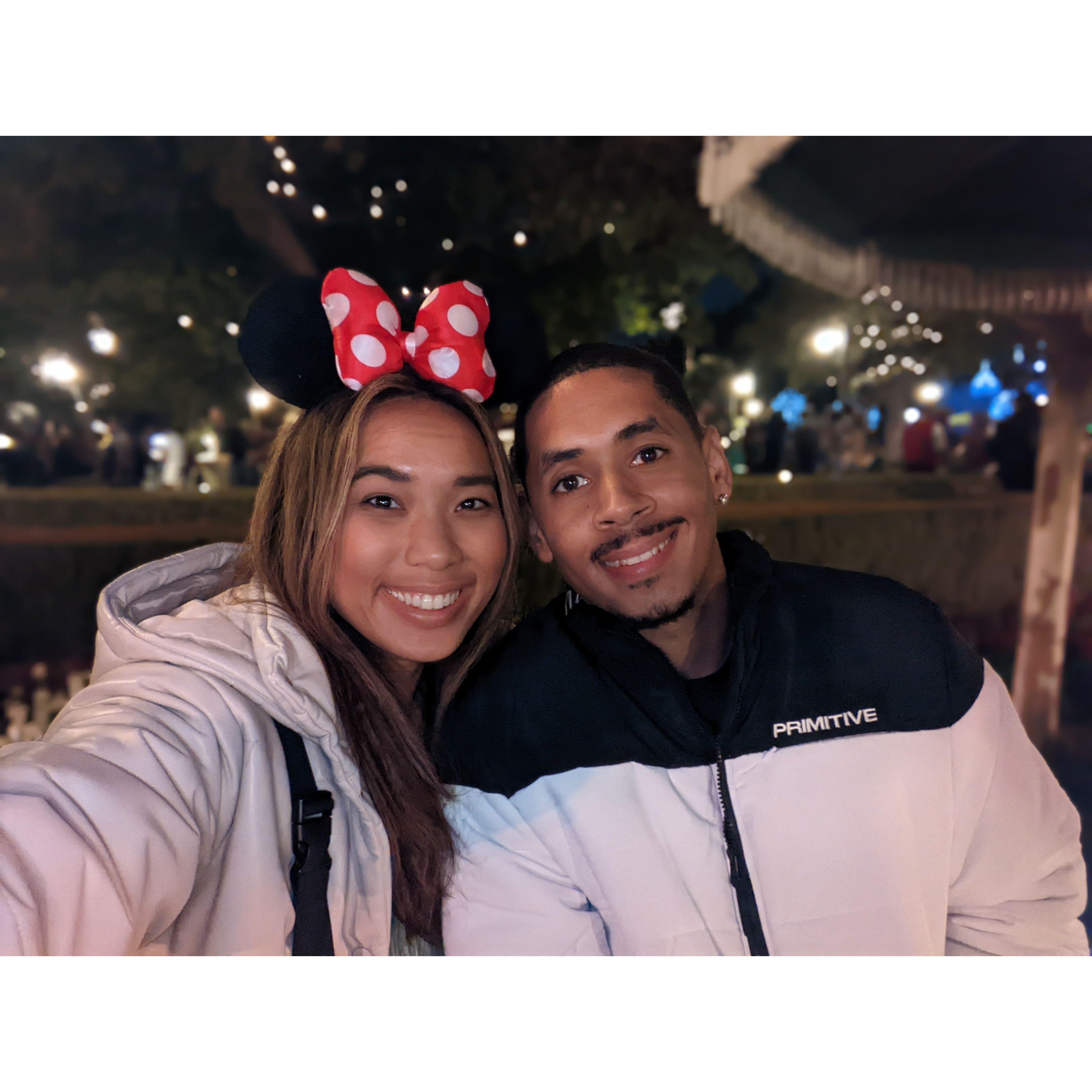 Our first Christmas together at Disney