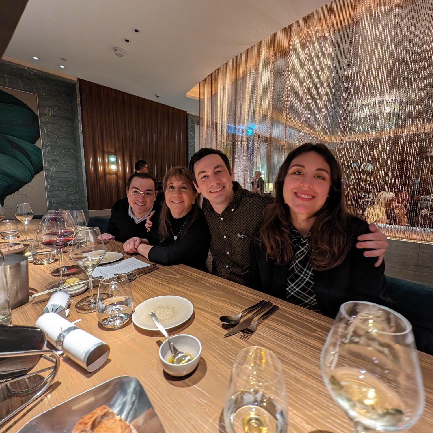 Dinner in London with Reid and Bonnie