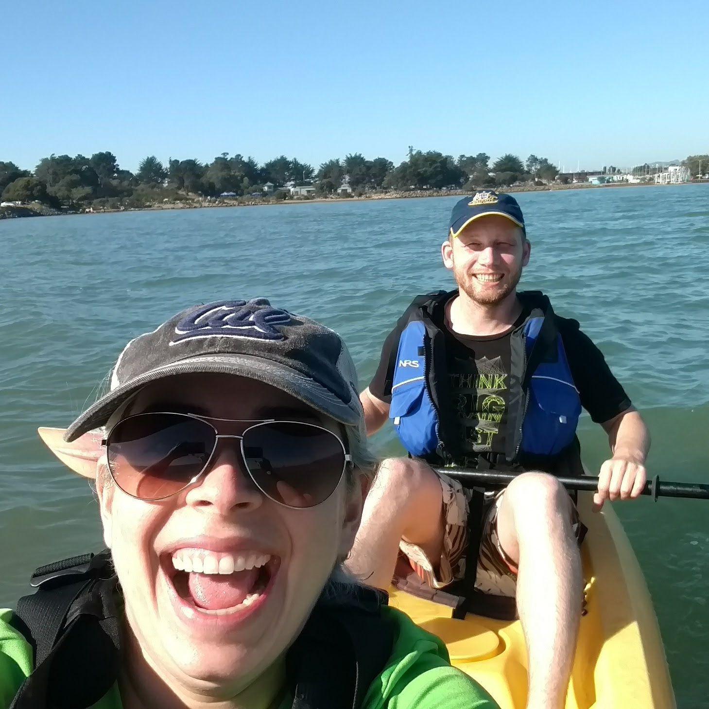 Kayaking in the bay--come join us some time!