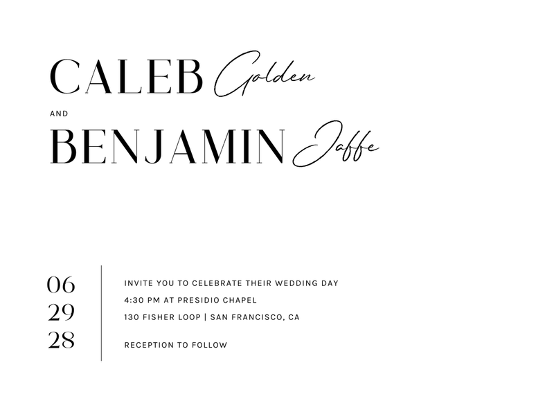 Latona Landscape Letterpress | Black | Zola Wedding Invitations