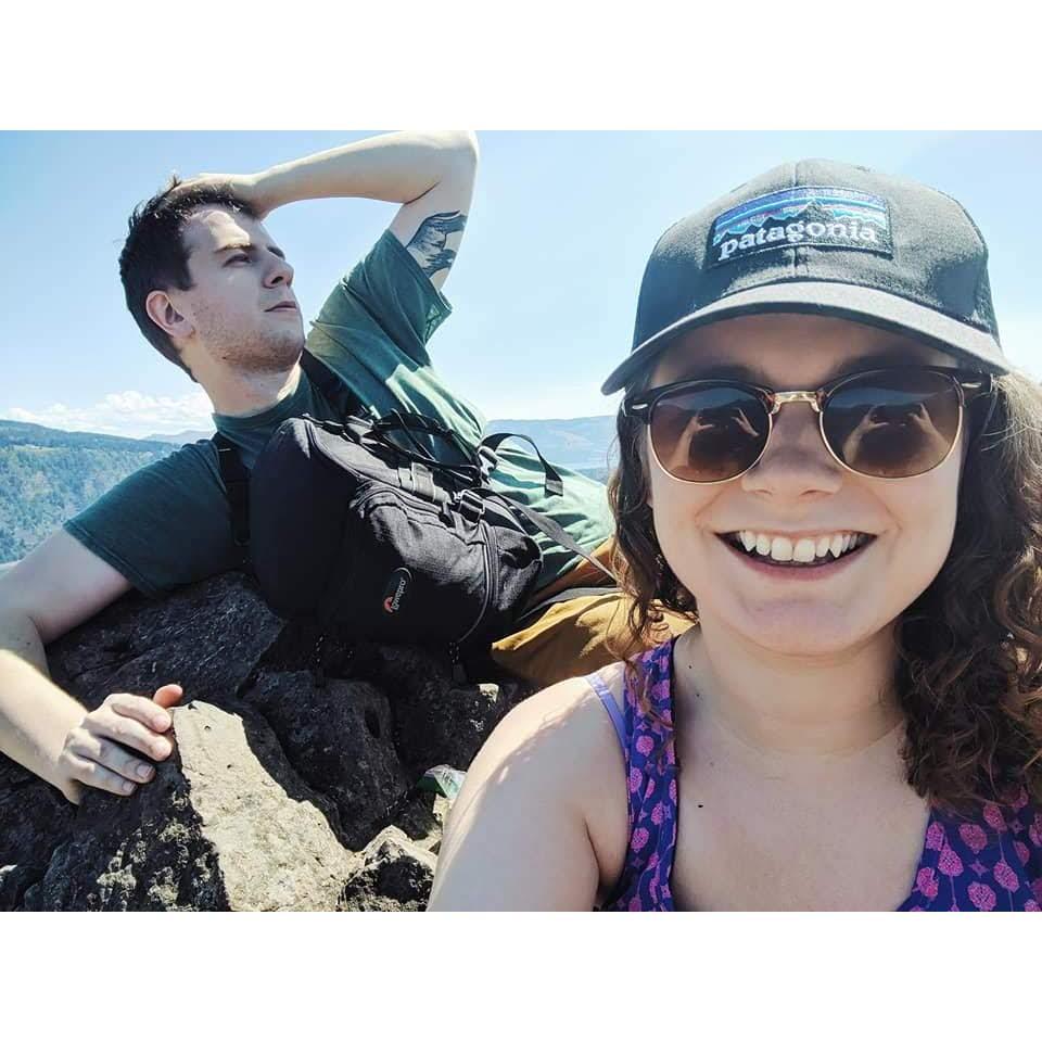 One of the first hikes we ever did together at Mitchell Point in 2019