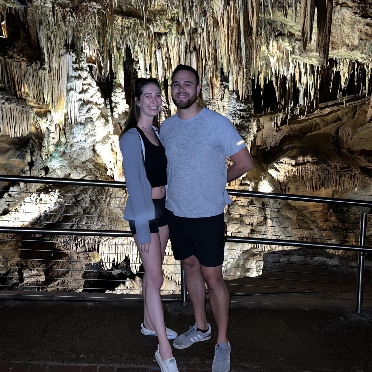 During a camping trip in Shenandoah, Emily overcame her claustrophobia and went into the Luray Caverns