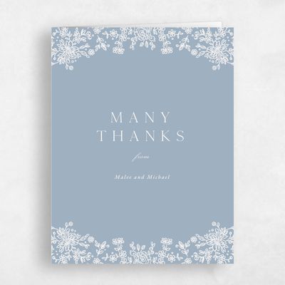 Multi-Colored Wedding Thank You - Justine Portrait