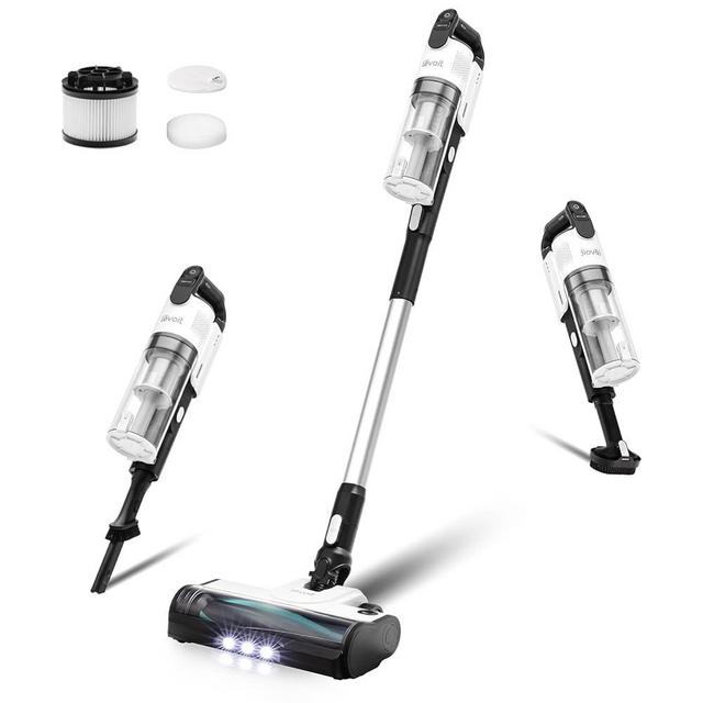 Levoit Cordless Vacuum Cleaner, Stick Vac with Powerful Suction, Tangle-Resistant Design, Up to 50 Minutes, Rechargeable, Lightweight and Versatile, Deep Clean Carpet, Hard Floor, Pet Hair, LVAC-200