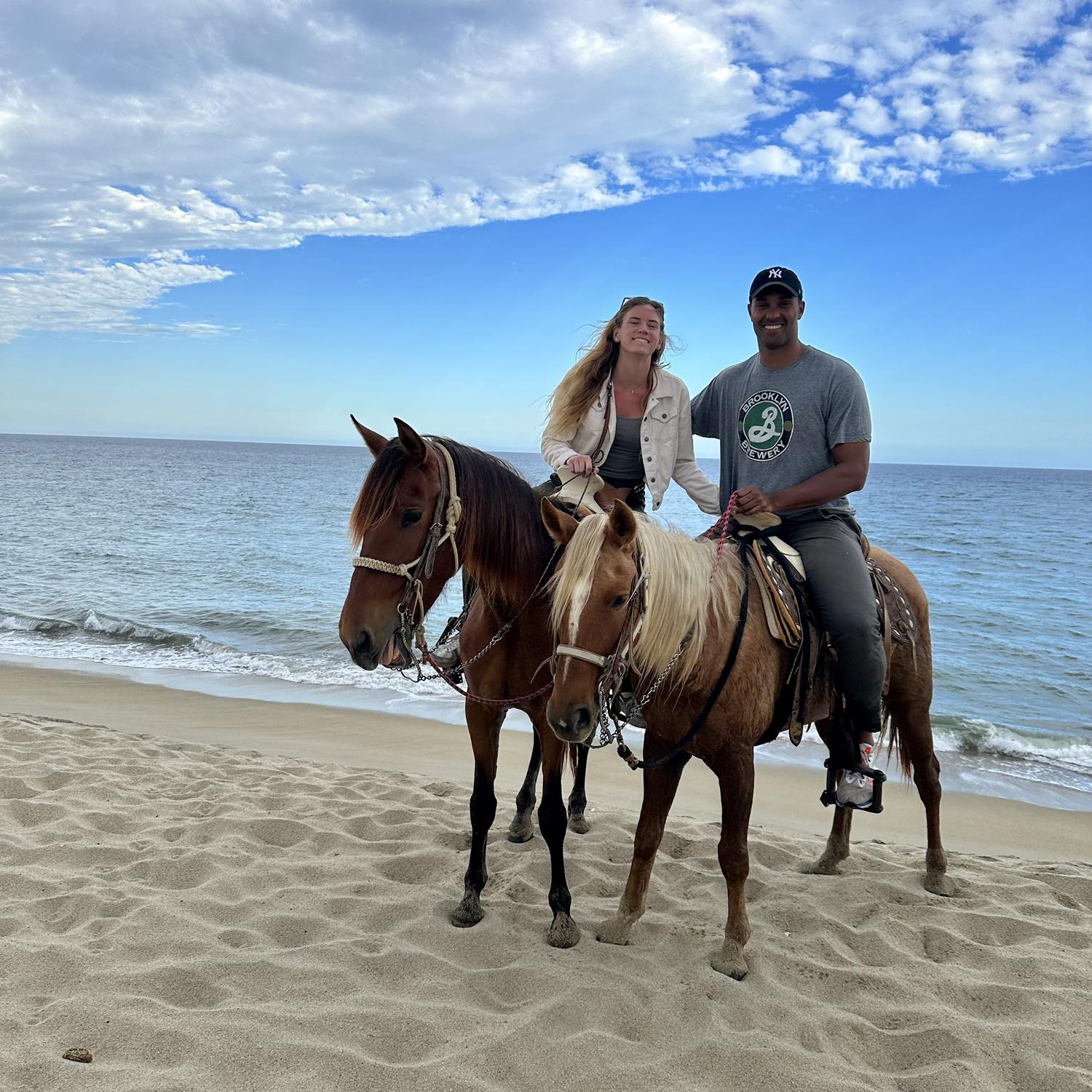 Spring break in Cabo - Langston got the small horse.