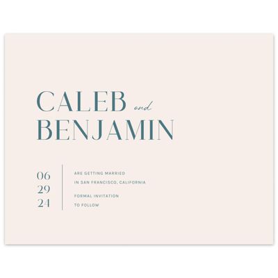 Beige Wedding Digital Save the Date - Latona Landscape