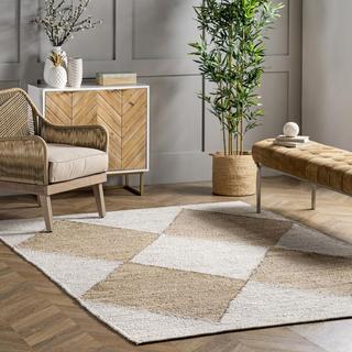 Pandora Diamond Jute Area Rug