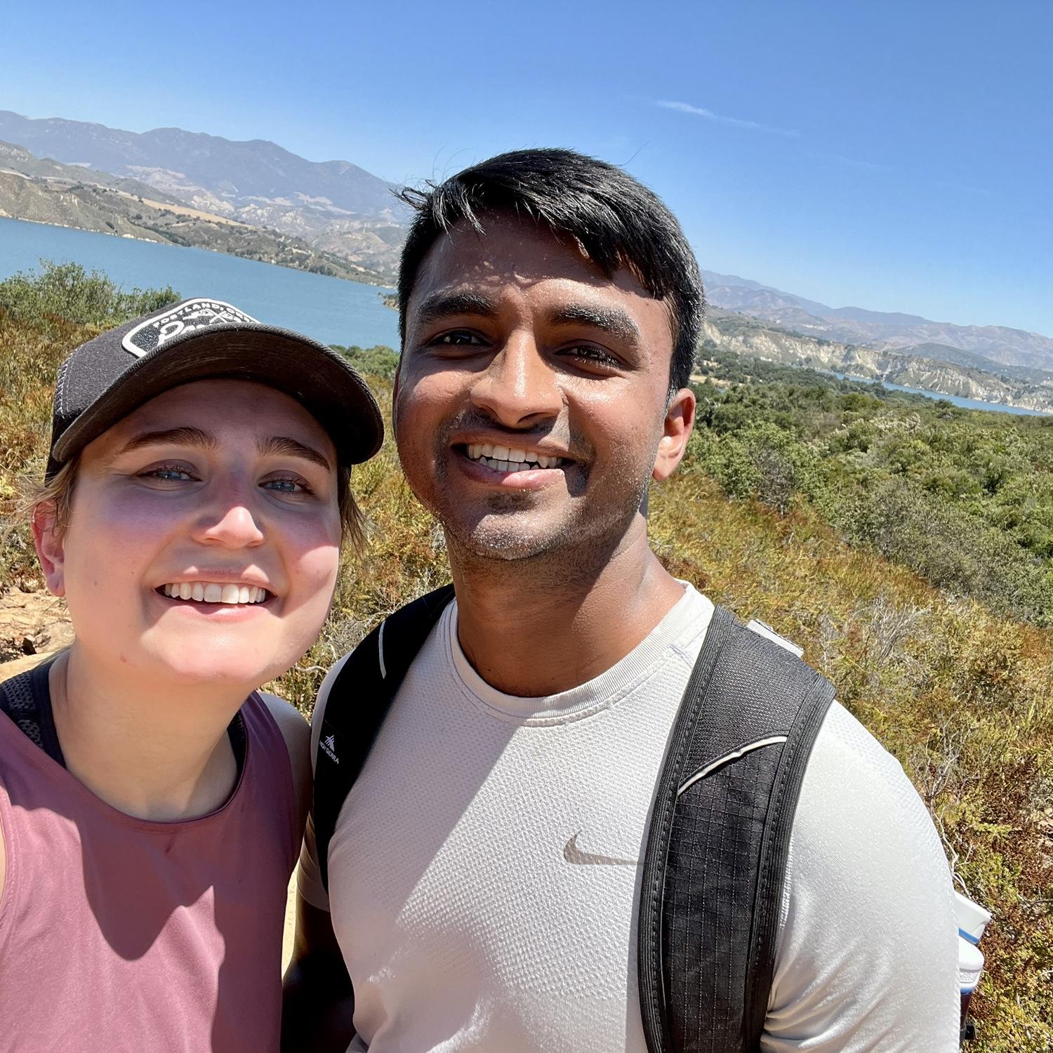 Hiking in Santa Barbara County, CA.