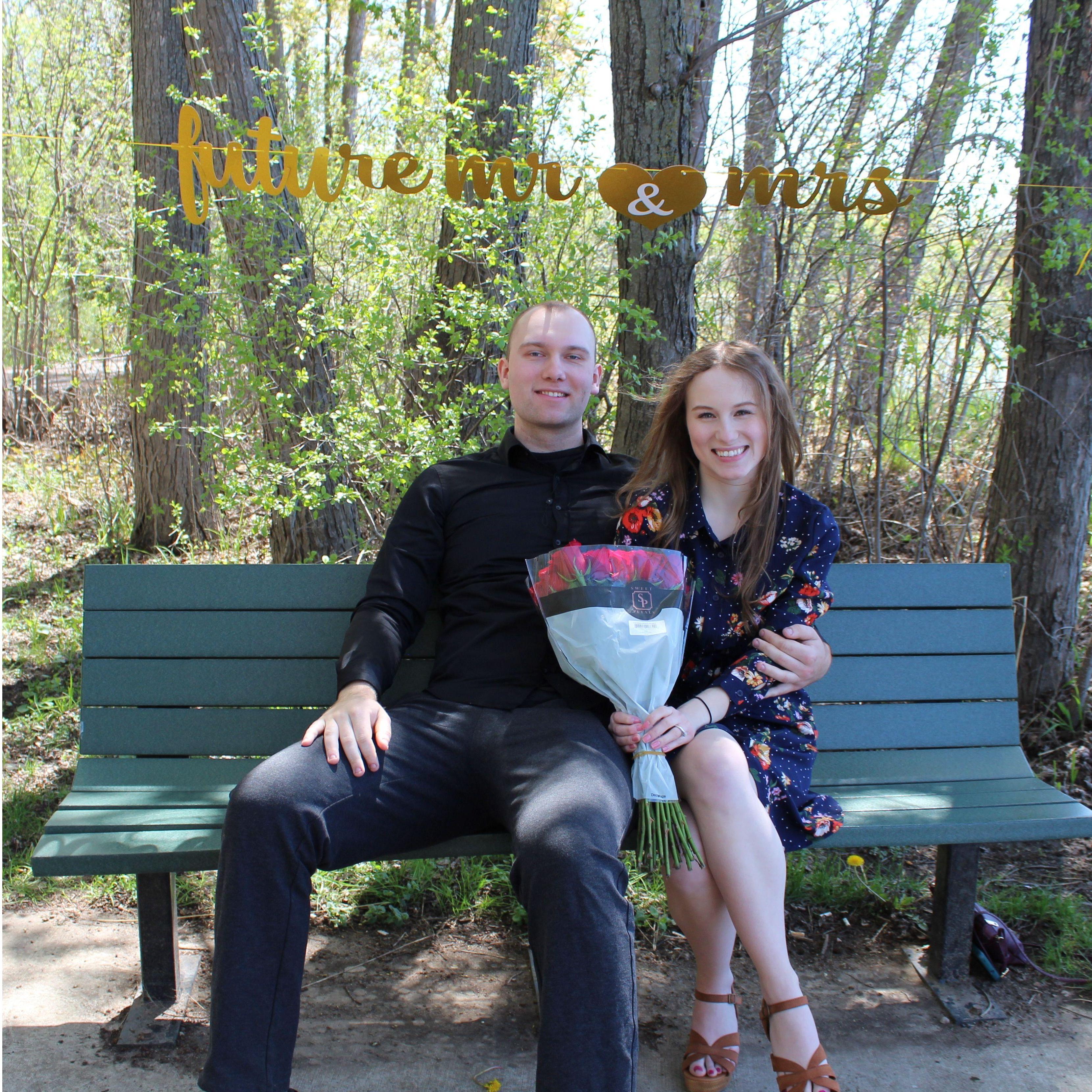 When we got engaged!