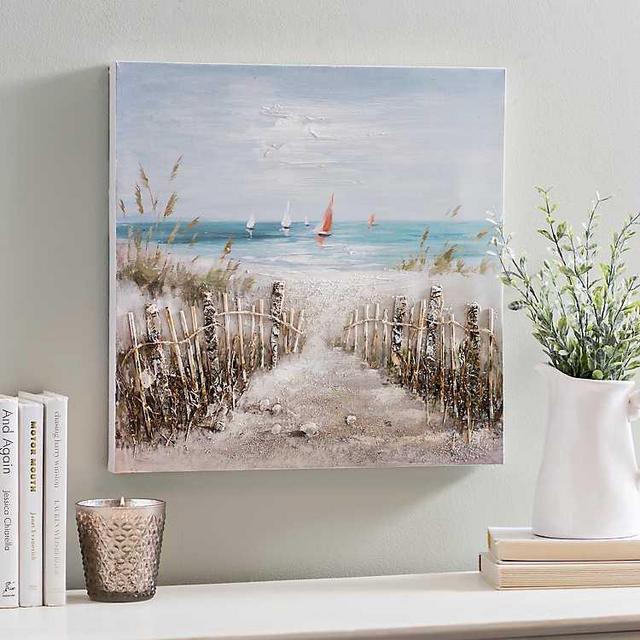 Coastal Scene Canvas Art Print