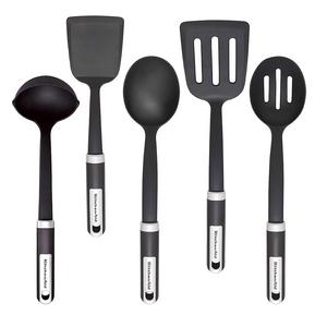 KitchenAid Gourmet 5-Piece Kitchen Tool Set, Black