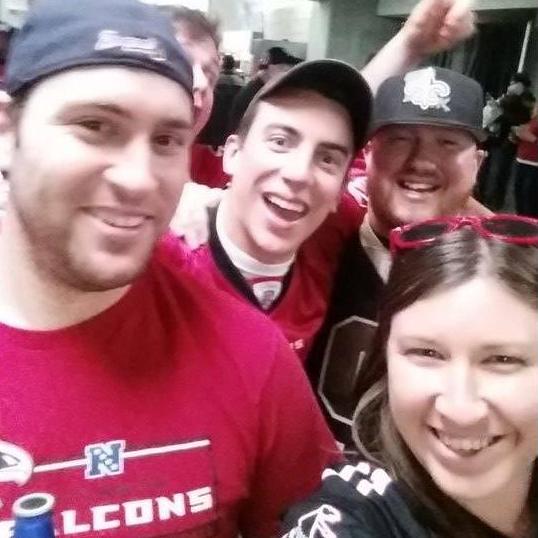 Our first real meeting & first Falcons game together. January 2016
