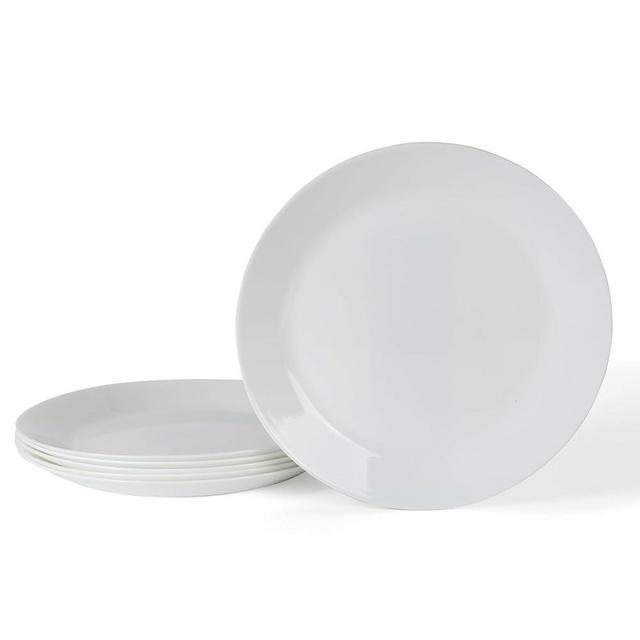 Martha Stewart Opalton 6 Piece 10 Inch Chip and Break Resistant Dinner Plates