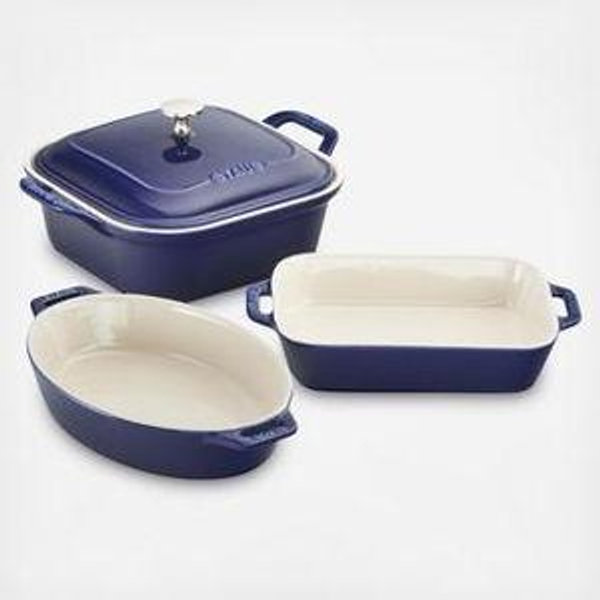 Staub Stoneware 4-Piece Baking Dish Set - Marin