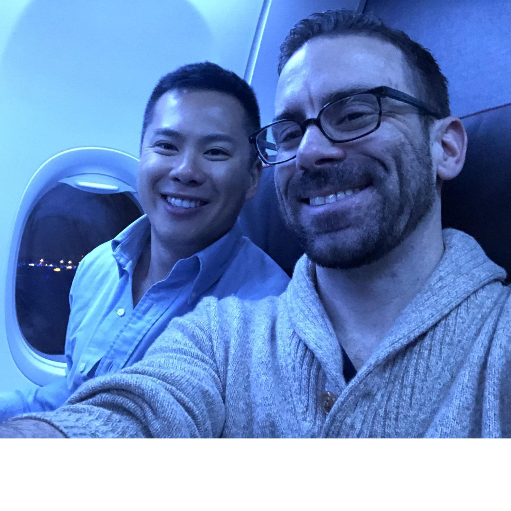 Our first trip together, ORD-LGA, 2019