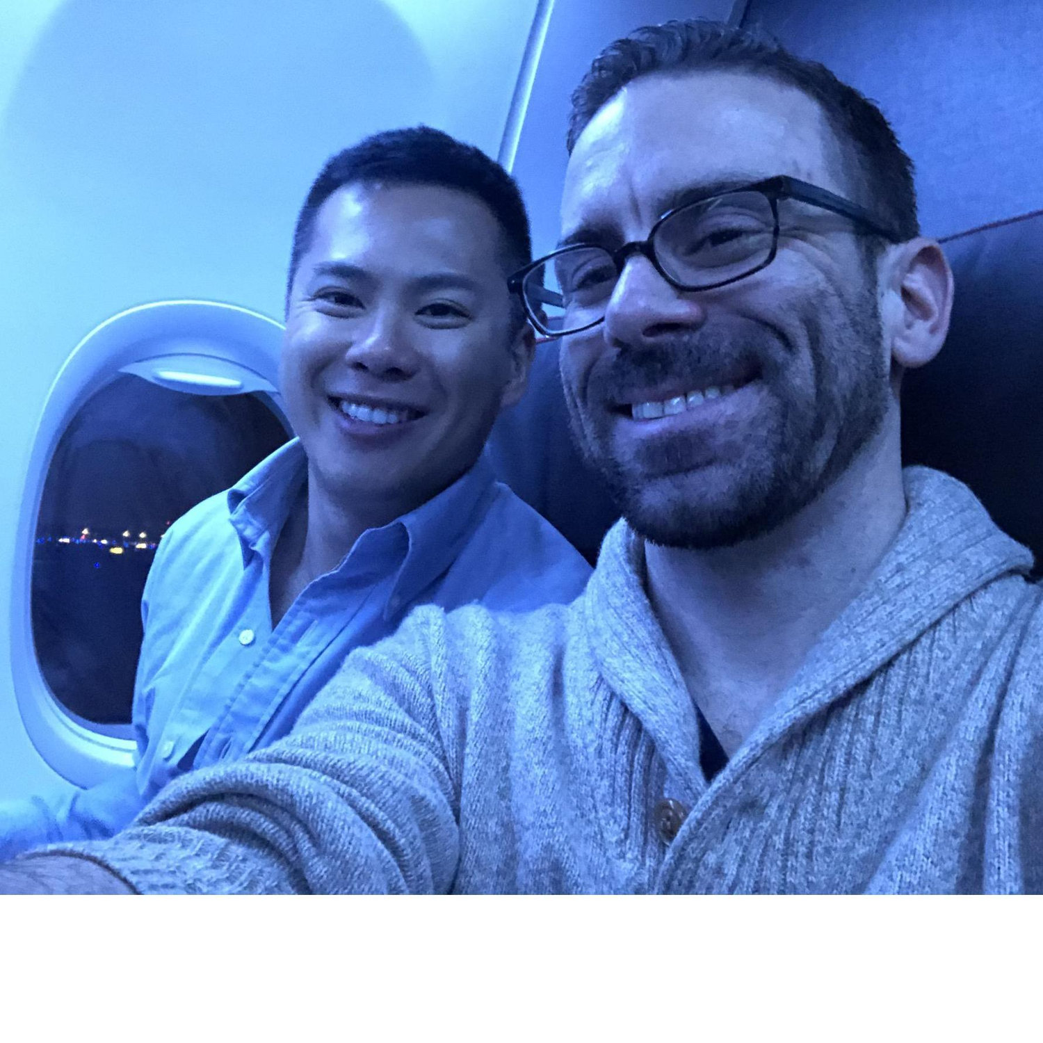Our first trip together, ORD-LGA, 2019