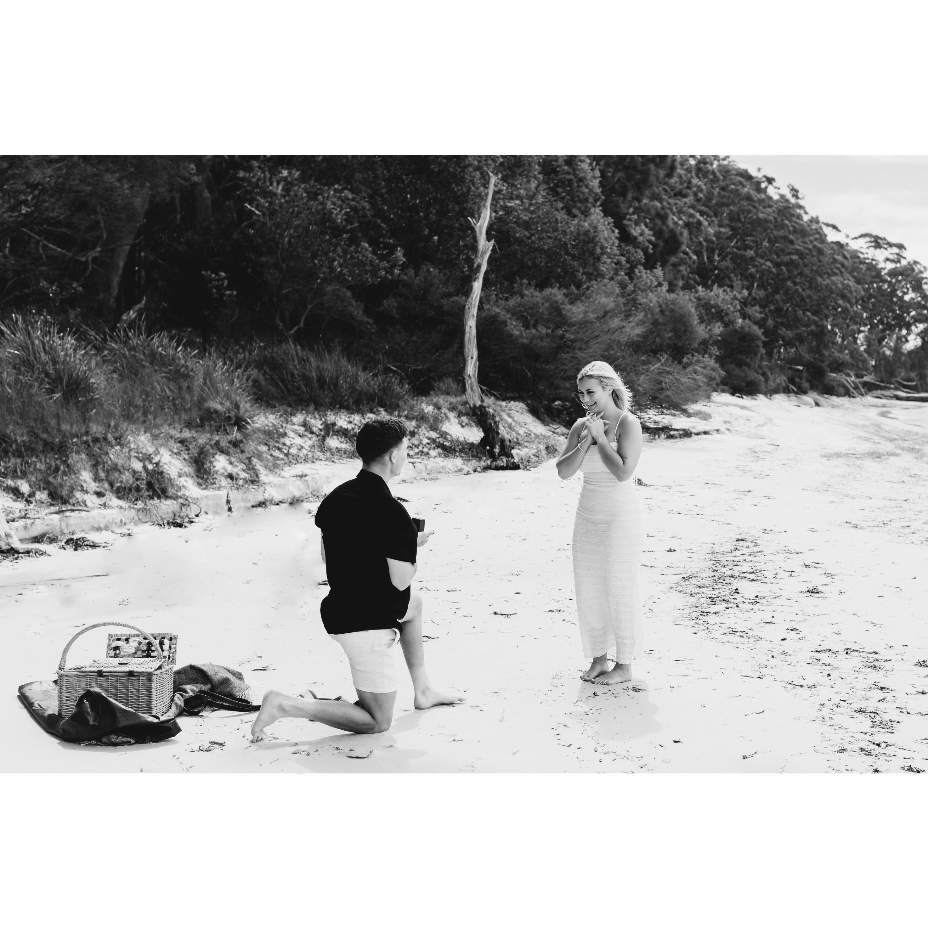 Peter organised a photographer to hide and capture this special moment! 16 December 2023