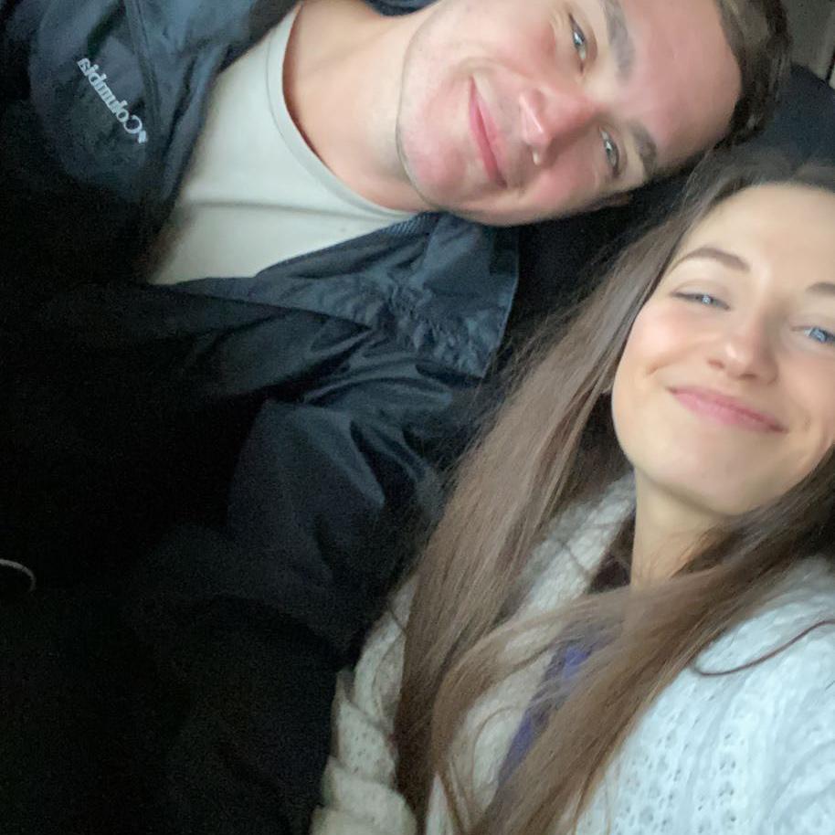 Our first photo together! We were on our second date going to watch the Lightning game!