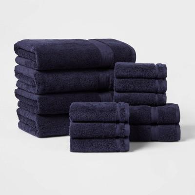 12pk Antimicrobial Starter Bundle Navy - Total Fresh