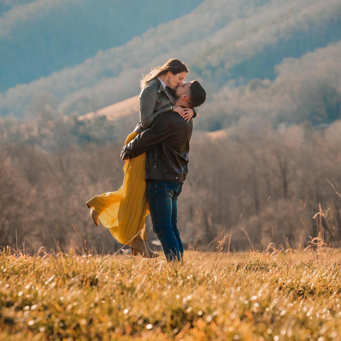 2021 - A sneak peak of our engagement shoot in the Blue Ridge Mountains (yes, this is where Hawkesdene is! - like the view?). We can't wait to spend forever together