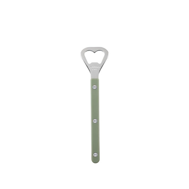 Sabre Paris - Bottle Opener 6.5 inches - Bistrot Collection - Perfect for Opening Beer Bottles - Stainless Steel & Nylon - Dishwasher Safe - Asparagus - Brilliant Finish