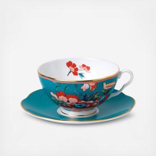 Paeonia Blush Teacup & Saucer